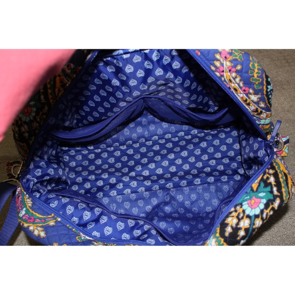 Vera Bradley Retired 2018 "Romatic Paisley" Large Weekender Duffel Travel Bag - Picture 8 of 12